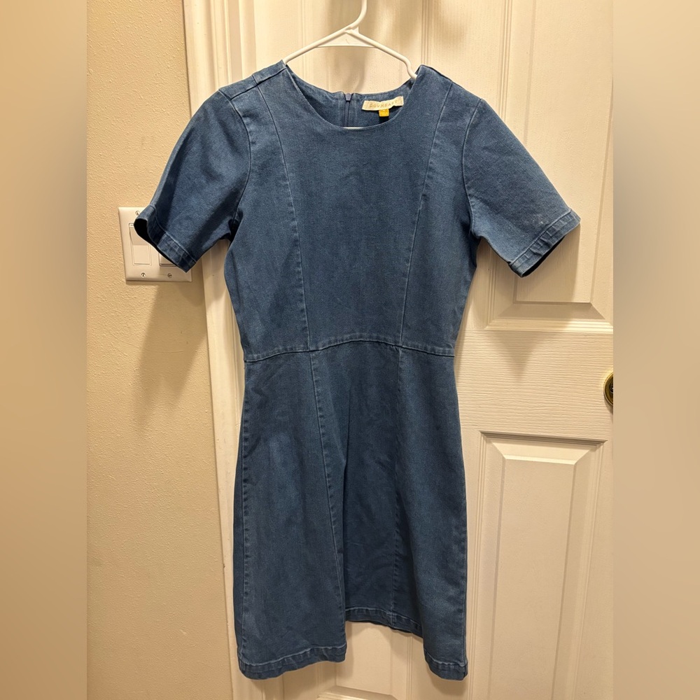 Downeast Blue Denim Short Sleeve Dress